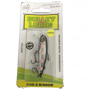 BULLET LURES FIVE-O MINNOW