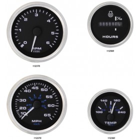 Veethree Instruments Premier Pro Domed Staineless Steel Gauges