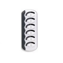 BEP MARINE CONTOUR SWITCH PANEL 2ND GEN WHITE 6 WAY