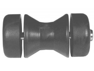 100mm Bow roller with end caps & 4in bolt